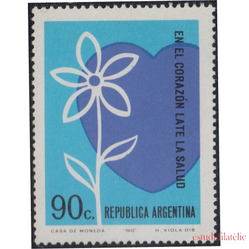 Argentina 931 1972 Mes Mundial del Corazón MNH
