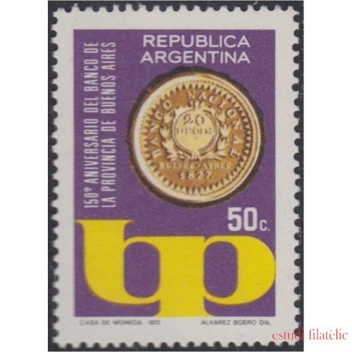 Argentina 938 1973 150 Años del Banco de la provincia de Buenos Aires MNH