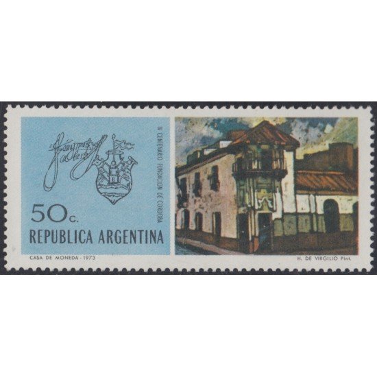 Argentina 947 1973 IV Centenario de la Ciudad de Córdoba MNH Argentina 947 1973 IV Centenario de la Ciudad de Córdoba MNH