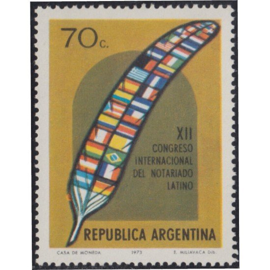 Argentina 959 1973 XII Congreso Internacional de Lengua Latina MNH Argentina 959 1973 XII Congreso Internacional de Lengua Latina MNH