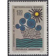 Argentina 967 1974 Centenario de la Organización Meteorológica Mundial MNH