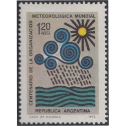 Argentina 967 1974 Centenario de la Organización Meteorológica Mundial MNH Argentina 967 1974 Centenario de la Organización Meteorológica Mundial MNH