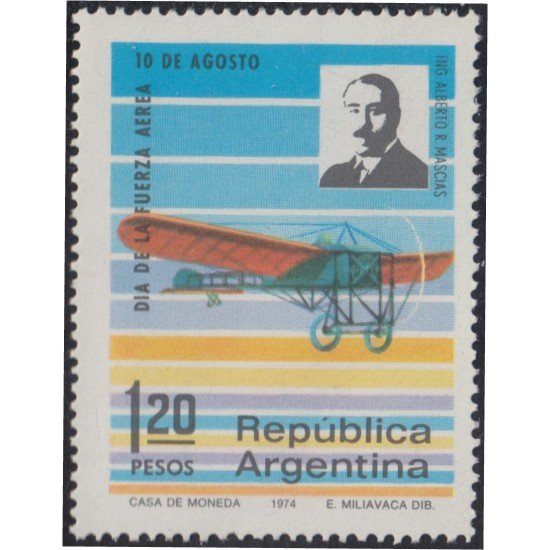 Argentina 987 1974 Día de la Aviación MNH Argentina 987 1974 Día de la Aviación MNH