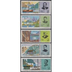 Argentina 1012/1016 1975 Pioneros de Tierras Australes MNH Argentina 1012/1016 1975 Pioneros de Tierras Australes MNH