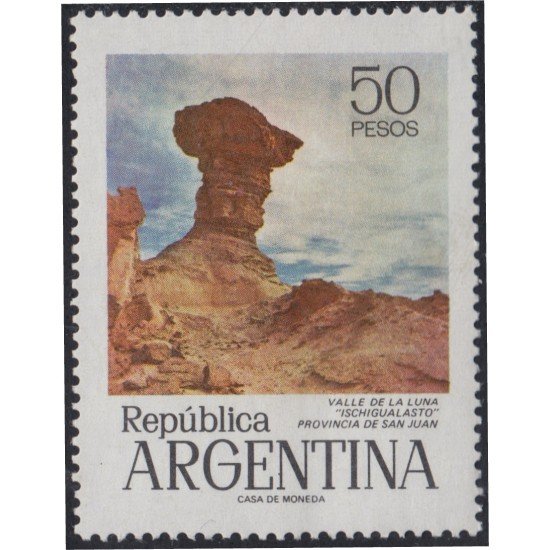 Argentina 1018 1975 Serie Corriente. Filigrana G. MNH Argentina 1018 1975 Serie Corriente. Filigrana G. MNH