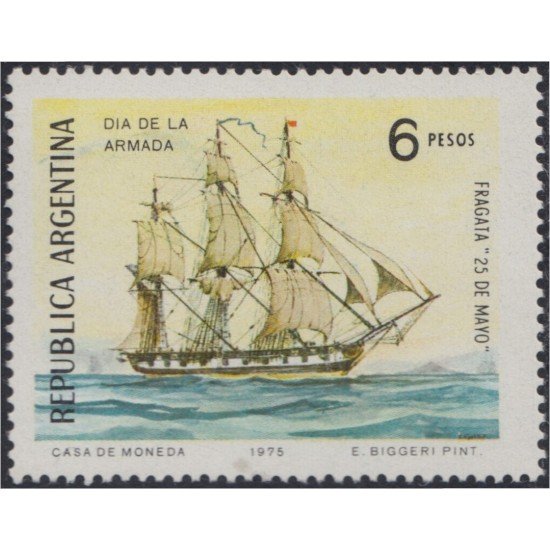 Argentina 1019 1975 Día de la Marina MNH Argentina 1019 1975 Día de la Marina MNH