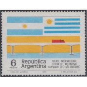 Argentina 1027 1975 Puente Internacional Colon de Argentina hasta el Uruguay MNH