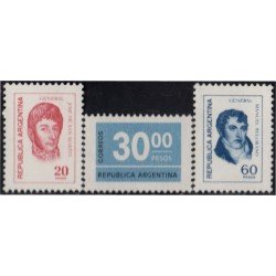 Argentina 1071/73 1976/77 Serie Corriente. Tipos 1970-71 MNH