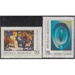 Argentina 1079/1080 1977 Pinturas de Horacio Butler y Miguel MNH