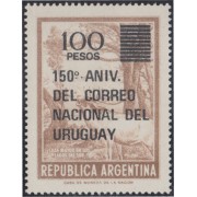 Argentina 1095 1977 150 Años del Correo Nacional del Uruguay