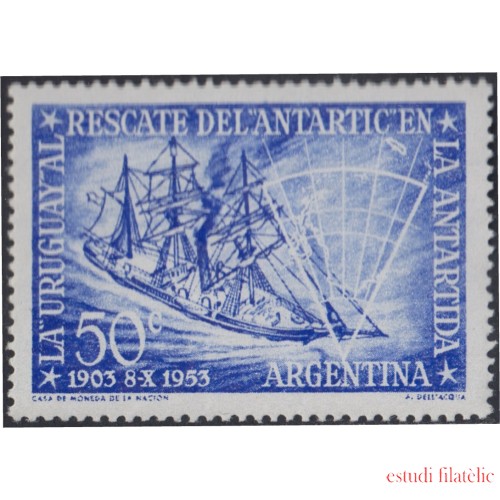 Argentina 538 1953 50 Años del rescate del Antartic en la Antártica MH