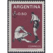 Argentina 609a Variedad antorcha desplazada 1959 3°Juegos deportivos panamericanos MNH