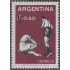 Argentina 609a Variedad antorcha desplazada 1959 3°Juegos deportivos panamericanos MNH