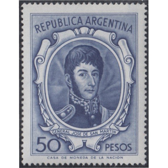 Argentina 720 1965 Serie Corriente. General José de San Martín MH Argentina 720 1965 Serie Corriente. General José de San Martín MH
