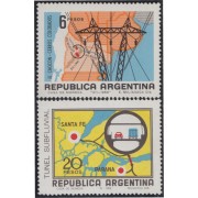 Argentina 858a/59a 1969 Economía y tecnología. Filigrana G MH