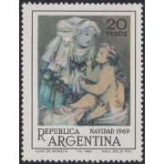 Argentina 861 1969  Navidad Chritsmas MH