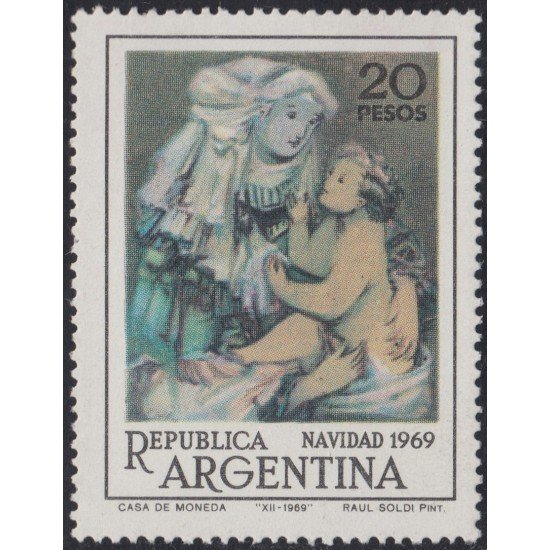 Argentina 861 1969  Navidad Chritsmas MH
