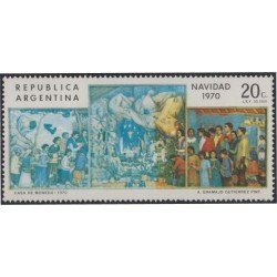 Argentina 877 1970 Navidad Chritsmas Error de impresión MNH Argentina 877 1970 Navidad Chritsmas Error de impresión MNH