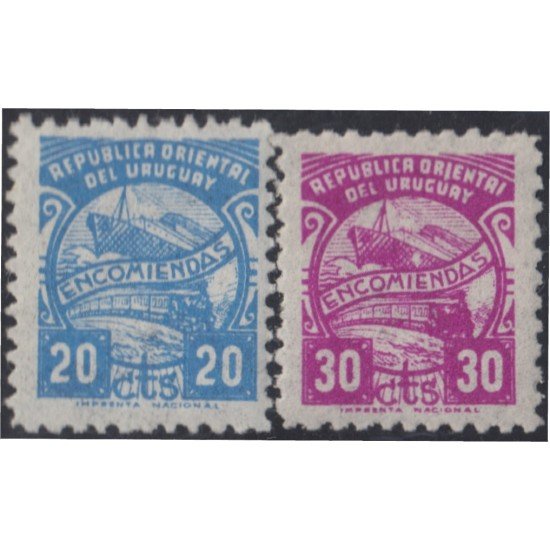 Uruguay servicio postal 89a/90 1957 Formato 16 1/2 x 20 MNH Uruguay servicio postal 89a/90 1957 Formato 16 1/2 x 20 MNH