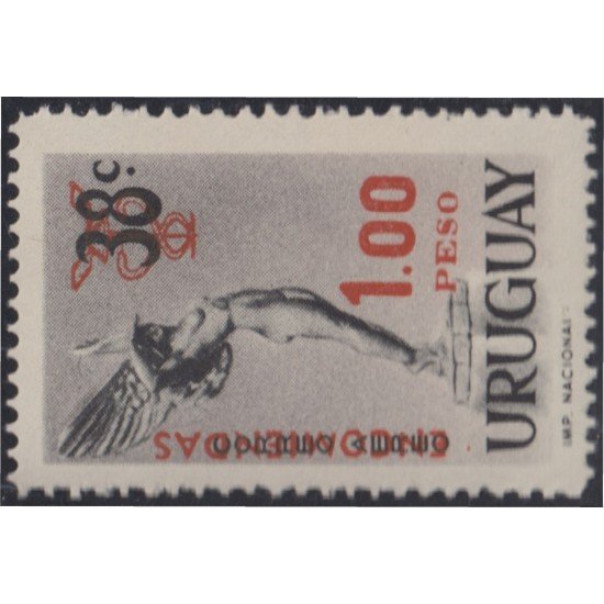 Uruguay servicio postal 96 1966 Timbres aéreos de 1959 MNH
