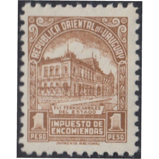 Uruguay servicio postal 97 1966 Estación de ferrocarriles MNH Uruguay servicio postal 97 1966 Estación de ferrocarriles MNH