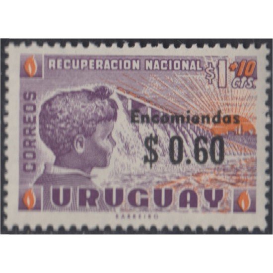 Uruguay servicio postal 100 1971 Encomiendas Recuperación Nacional MNH Uruguay servicio postal 100 1971 Encomiendas Recuperación Nacional MNH