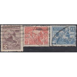 Argentina 323/25 1929  Aniversario del descubrimiento de América Usados