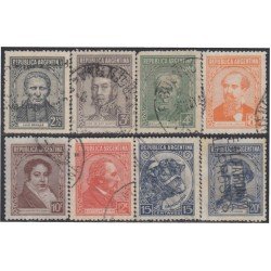 Argentina 391/98 1939/42 150 Años de la muerte de Domingo Sarmiento Usados