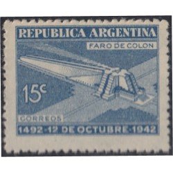 Argentina 421 1942 Faro de Colón 450º Aniv. del descubrimiento de América MH