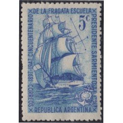Argentina 488 1947 50 Años de la Fragata Presidente Sarmiento MH Argentina 488 1947 50 Años de la Fragata Presidente Sarmiento MH