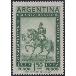 Argentina 558 1956 104 Años de la Batalla de Monte-Caseros MH Argentina 558 1956 104 Años de la Batalla de Monte-Caseros MH