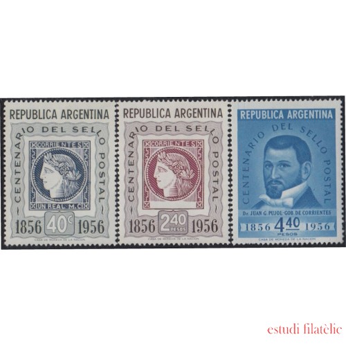 Argentina 561/563 1956 100° del Sello Corriente Argentino MH