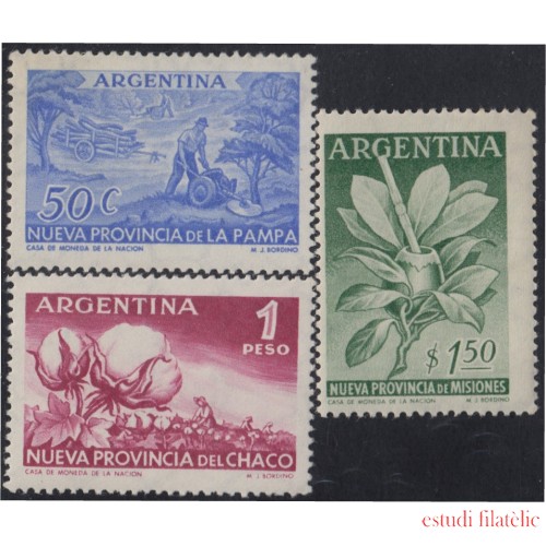 Argentina 564/66 1956 Nueva Provincia de La Pampa MH
