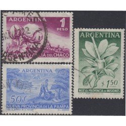Argentina 564/66 1956 Nueva Provincia de La Pampa Usados Argentina 564/66 1956 Nueva Provincia de La Pampa Usados