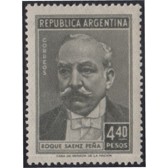 Argentina 575 1957 Serie Básica. Roque Saenz Pena MH