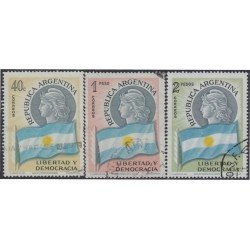 Argentina 587/89 1958 Instalación del presidente Arturo Frondizi usados