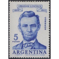 Argentina 618 1960 150 Años de Abraham Lincoln MH