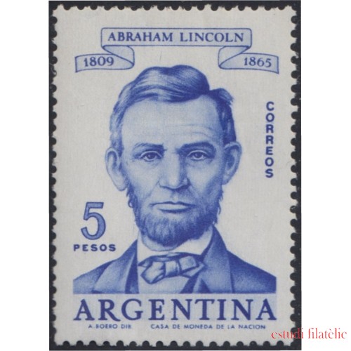 Argentina 618 1960 150 Años de Abraham Lincoln MH
