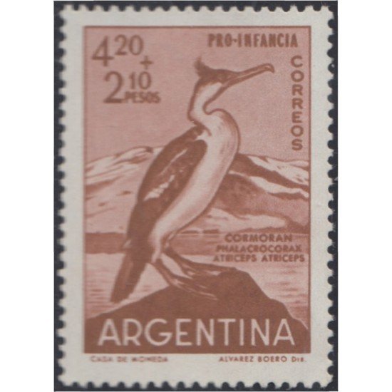 Argentina 636 1961 Sobretasa Pro-infancia Pájaro Bird MH Argentina 636 1961 Sobretasa Pro-infancia Pájaro Bird MH
