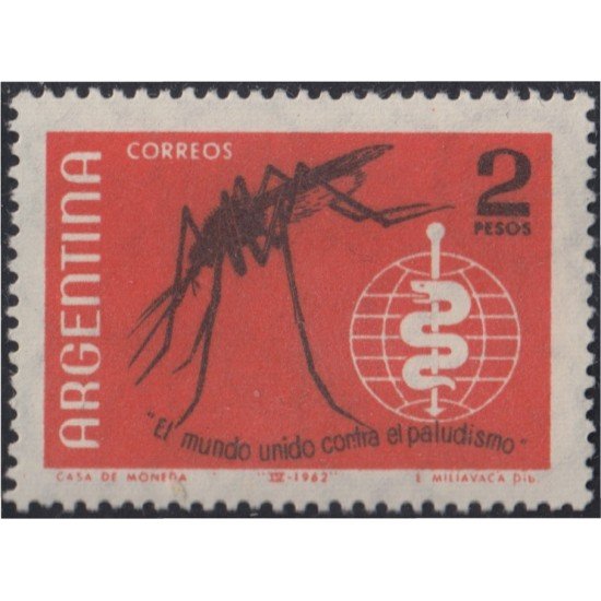 Argentina 658 1962 Erradicación del Paludismo MH Argentina 658 1962 Erradicación del Paludismo MH