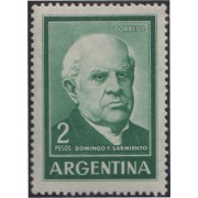 Argentina 662 1963 Serie Corriente. Domingo F. Sarmiento MH