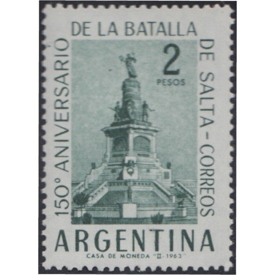 Argentina 665 1963 50 Años de la Batalla de Salta MH Argentina 665 1963 50 Años de la Batalla de Salta MH