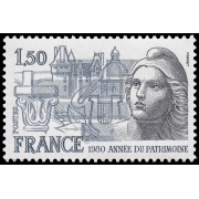France Francia 2092 1980 Año del patrimonio MNH France Francia 2092 1980 Año del patrimonio MNH