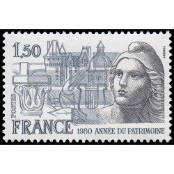 France Francia 2092 1980 Año del patrimonio MNH