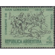 Argentina 673 1963 150 Años de la Batalla de San Lorenzo MH