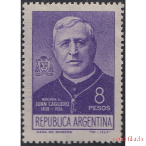 Argentina 717 1965 Homenaje a Mgr. Juan Cagliero delegado al Vaticano MH
