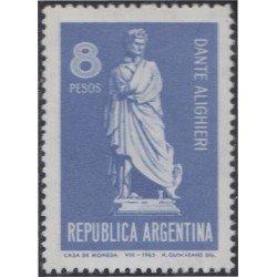 Argentina 718 1965 7° 100 Años del nacimiento de Dante Alighieri Poeta MH