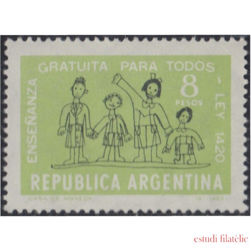 Argentina 722 1965 80 Años de la Ley sobre educación pública MH