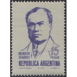 Argentina 723 1965 50 Años de la muerte del Poeta Rubén Darío MH Argentina 723 1965 50 Años de la muerte del Poeta Rubén Darío MH