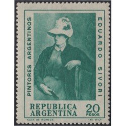 Argentina 805 1968 50 Años de la muerte del Pintor Eduardo Sivori MH Argentina 805 1968 50 Años de la muerte del Pintor Eduardo Sivori MH
